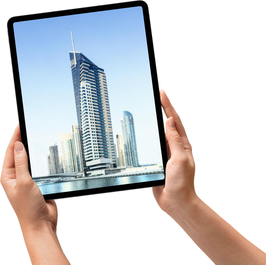 Maréa tower shown on a tablet